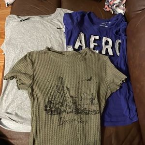 3 girls size (XS) short sleeve shirts price is for all 3